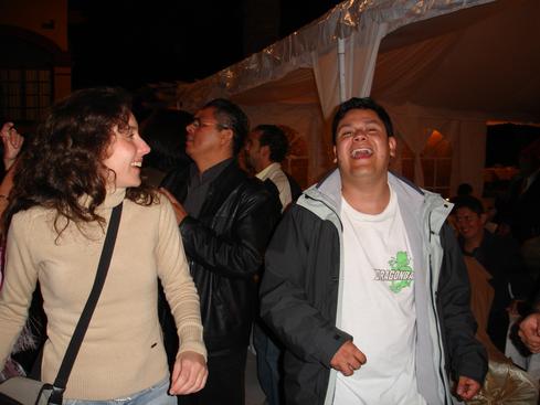 Inmaculada y Marco bailando