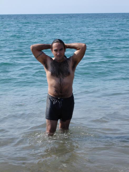 Yo en la playa