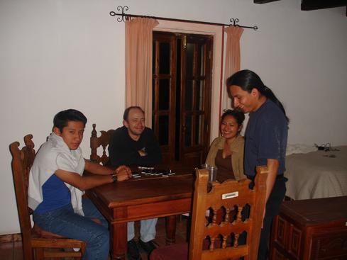En la fiesta