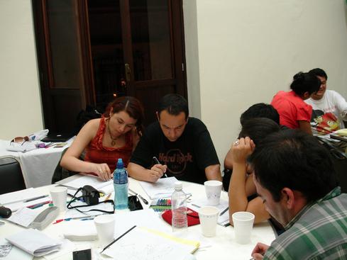 Mayra, Adrián, Dolores, Marco y Hernán