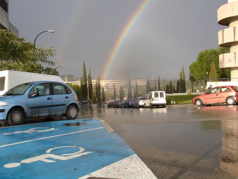 Arcoiris en la Vila Universitària