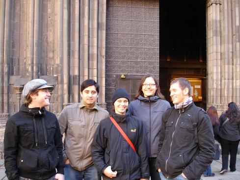 Aaron, Víctor, Birgit, Daria y Matthias