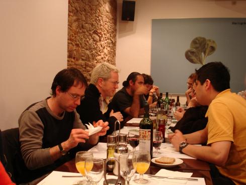 Axel, Günther, yo, Marek y Víctor