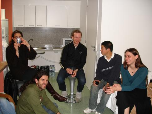 Noa, David, Fred, Eddie y Birgit