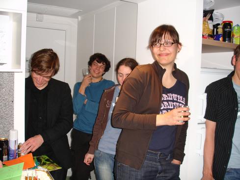 Aaron, Marek, Silke y Daria