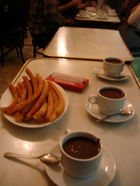 Churros con chocolate