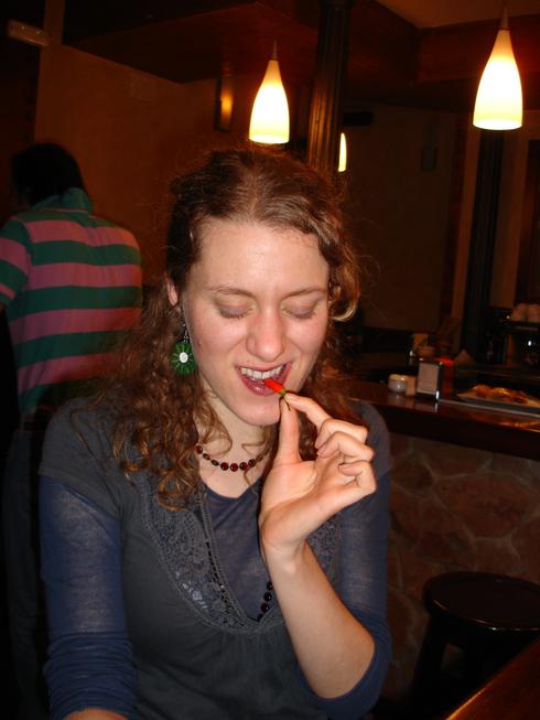 Kristen y el chile