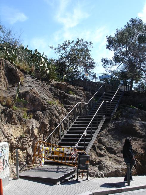La entrada cerrada