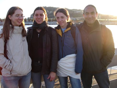 Ina, Birgit, Silke y yo