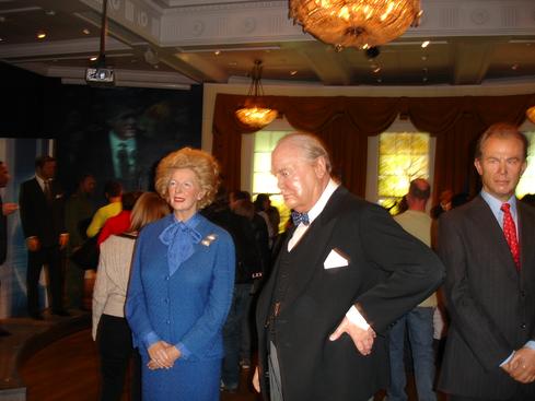 La Thatcher y Winston Churchill