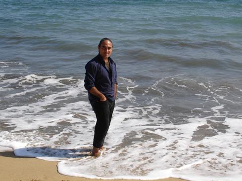 Yo en la playa