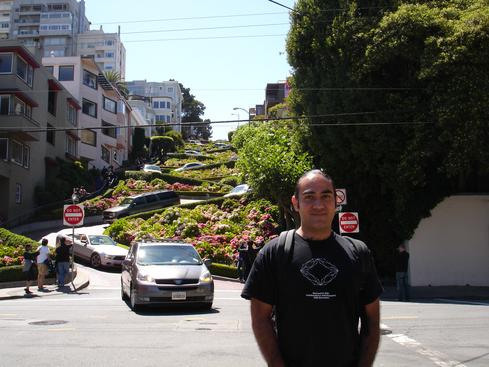 Yo en Lombard Street
