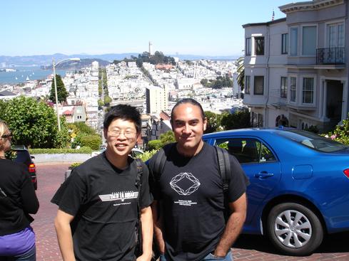 Eddie y yo en Lombard Street