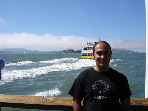 Yo con Alcatraz al fondo