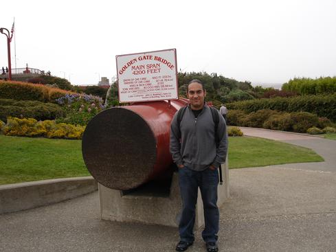 Yo en el Golden Gate