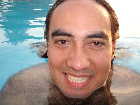 Yo en la alberca