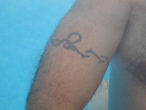 Mi tatuaje en la alberca