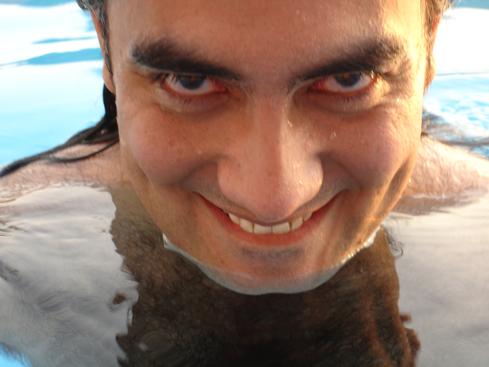 Yo en la alberca