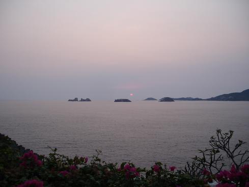 La puesta de sol