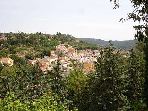 Gerona desde el paseo de las murallas
