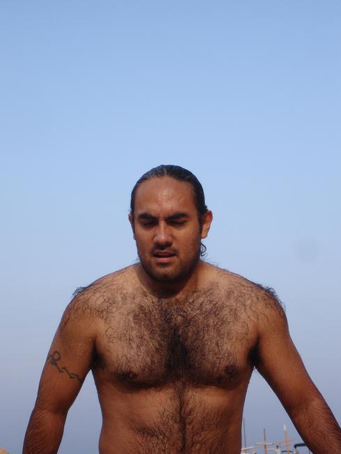 Yo en la playa catalana