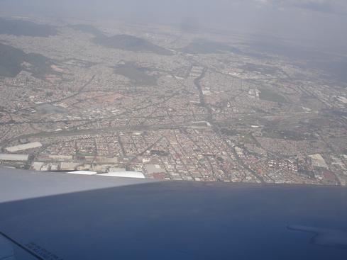 La Majestuosa desde el avión