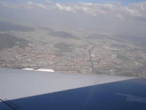 La Majestuosa desde el avión