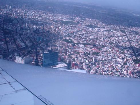 La Majestuosa desde el avión