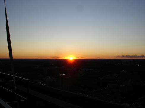 Puesta de sol desde el Panorama Lounge