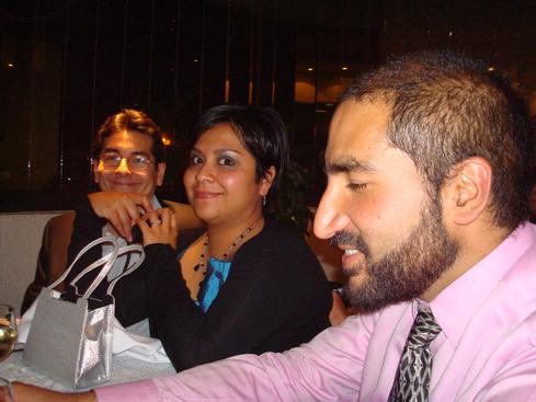 Julio, su esposa y Omar