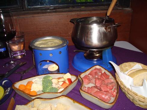 El fondue en La Noche Azul