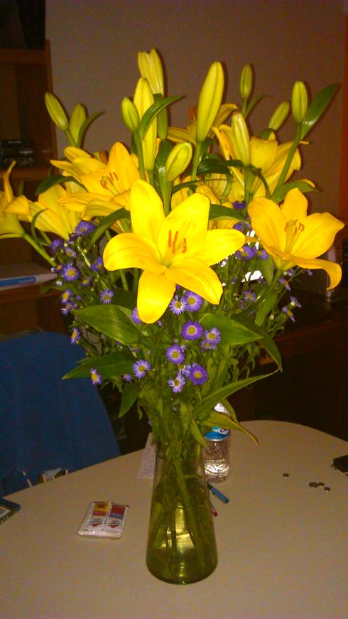 Las flores amarillas