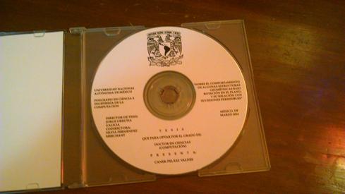 El CD con la tesis