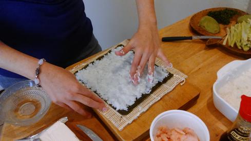 Preparando sushi