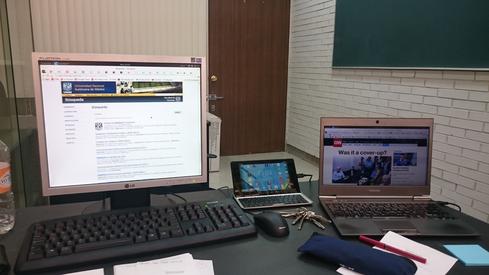 Mi espacio de trabajo en mi cubículo