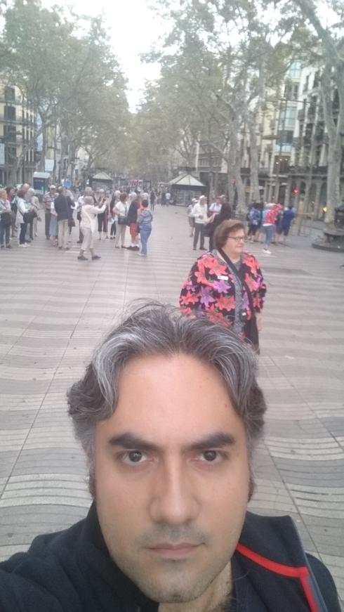 Yo en la Rambla