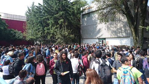 En el punto de reunión