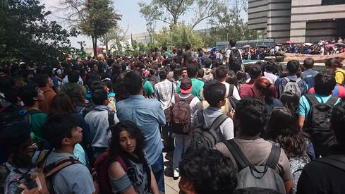 En el punto de reunión