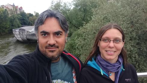 Yo y Birgit en Graz