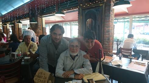 Yo, papá y mi hermano