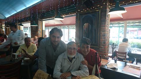 Yo, papá y mi hermano
