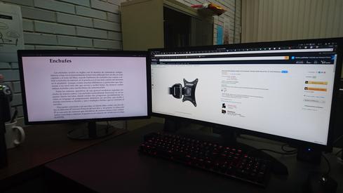 La PC corriendo