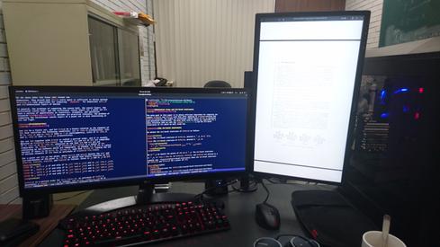 Monitores con mi brazo