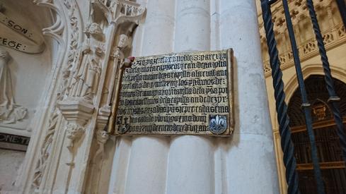 En la catedral de Burgos