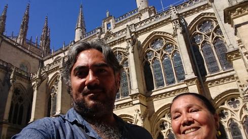 Mi mamá y yo en la catedral de Burgos