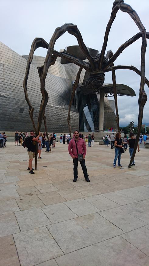 Yo en el Guggenheim