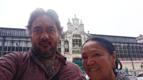 Mi mamá y yo en el mercado