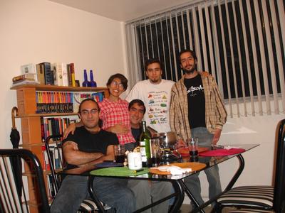 Paola, Omar, Enrique, Juan y yo