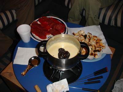 Fondue con huitlacoche