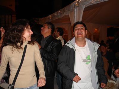 Inmaculada y Marco bailando